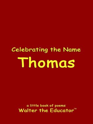 cover image of Celebrating the Name Thomas